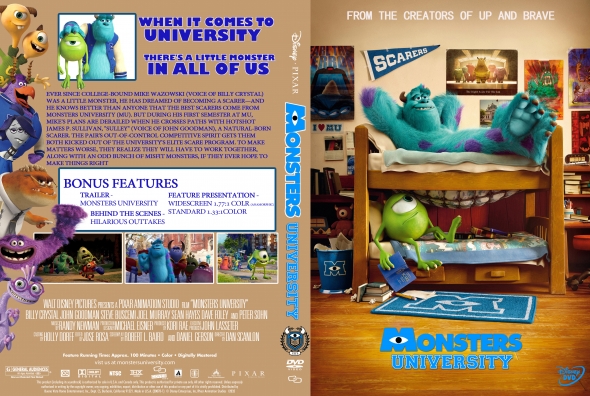 CoverCity DVD Covers Labels Monsters University