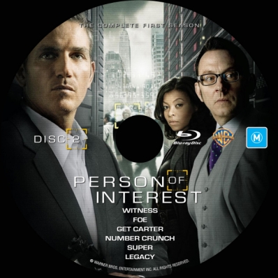 Person Of Interest - Season 1; disc 2