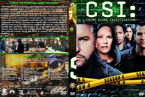 CSI : Crime Scene Investigation - Season 4 (spanning spine)