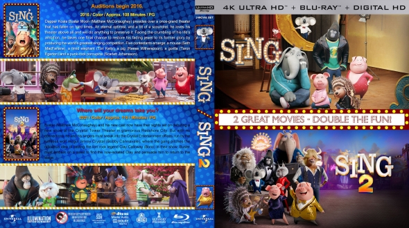 CoverCity - DVD Covers & Labels - Sing Double Feature (4K)