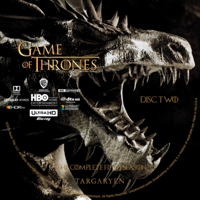 Game of Thrones 4K - Season 5; disc 2