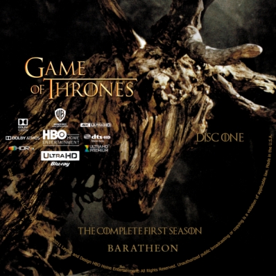 Game of Thrones 4K - Season 1; disc 1