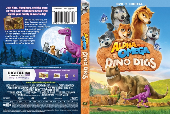 CoverCity DVD Covers Labels Alpha and Omega Dino Digs