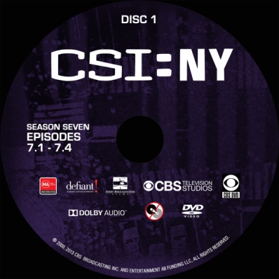 CSi: NY - Season 7; disc 1