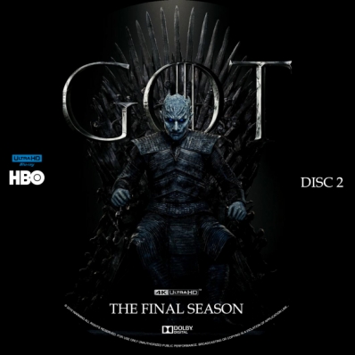 Game of Thrones - Season 8; disc 2 4K