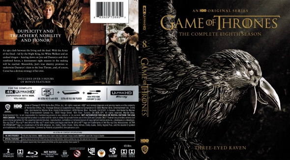 CoverCity - DVD Covers & Labels - Game of Thrones 4K - Season 8