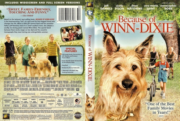 Covercity - Dvd Covers & Labels - Because Of Winn-dixie