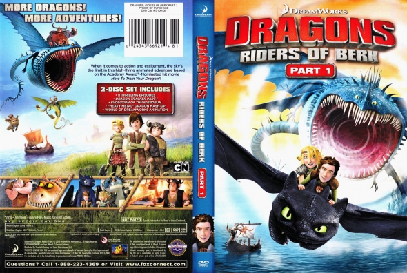 CoverCity DVD Covers Labels Dragons Riders of Berk Part 1