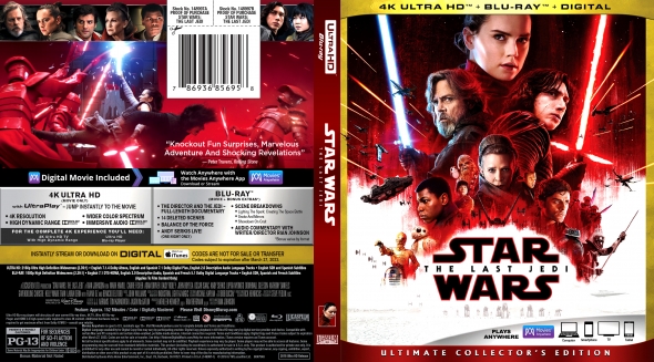 CoverCity - DVD Covers & Labels - Star Wars: The Last Jedi 4K