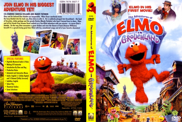 Covercity Dvd Covers Labels The Adventures Of Elmo In Grouchland