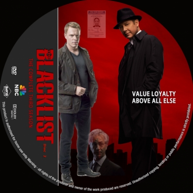 CoverCity - DVD Covers & Labels - The Blacklist - Season 3; disc 2