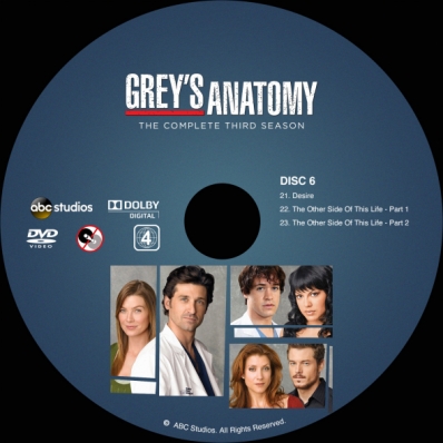 Grey's Anatomy - Season 3; disc 6