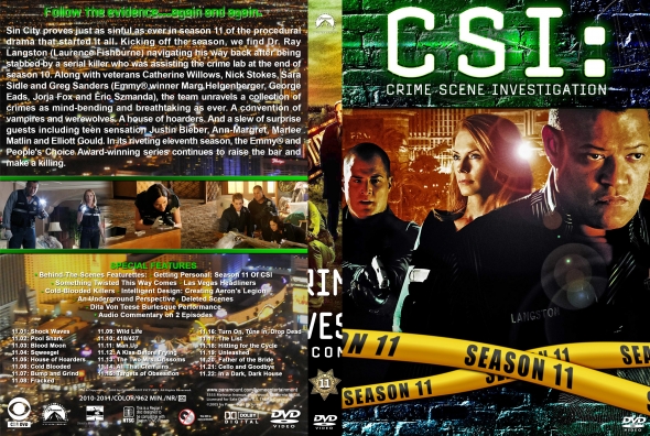 CSI : Crime Scene Investigation - Season 11 (spanning spine)