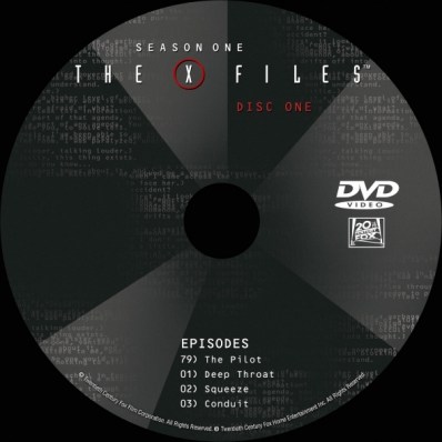 The X-Files - Season 1; disc 1