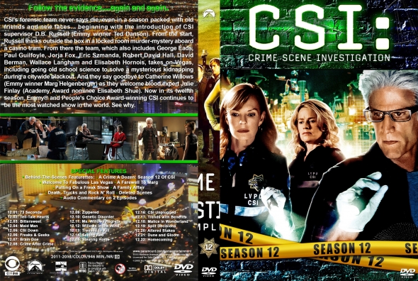 CSI : Crime Scene Investigation - Season 12 (spanning spine)