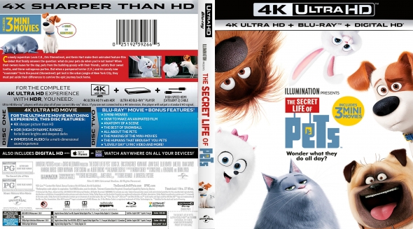 CoverCity - DVD Covers & Labels - The Secret Life of Pets 4K