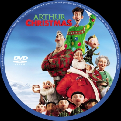 arthur christmas dvd cover