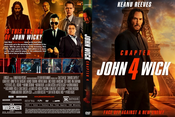 John Wick: Chapter (2023) Blu-ray And DVD Cover Printable Covers Only ...