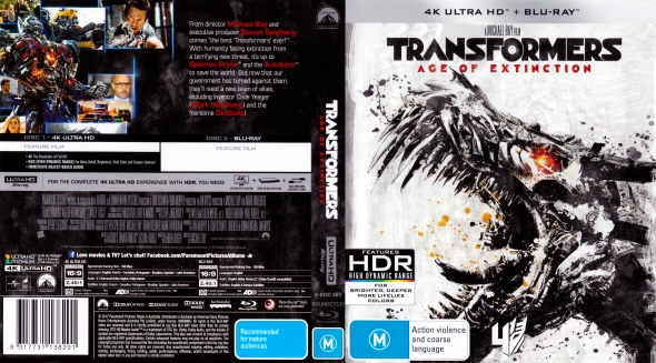 CoverCity - DVD Covers & Labels - Transformers: Age Of Extinction 4K