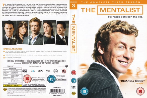 CoverCity DVD Covers Labels The Mentalist Season 3