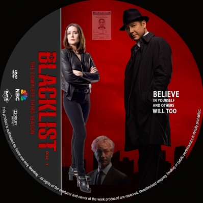 The Blacklist - Season 3; disc 1