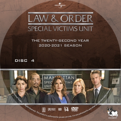 Law & Order: Special Victims Unit - Season 22, disc 4