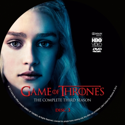 Games of Thrones - Season 3; disc 3