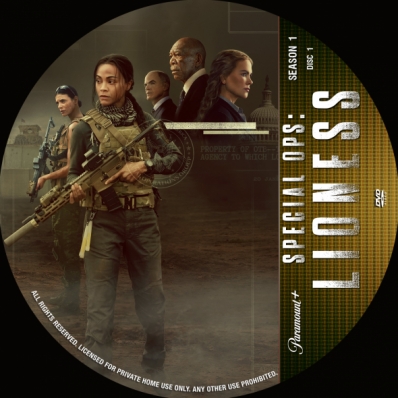 Special Ops:Lioness - Season 1; disc 1