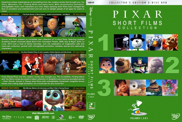 Pixar Short Films Collection - Volumes 1, 2 & 3