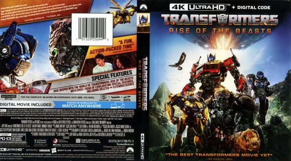 CoverCity - DVD Covers & Labels - Transformers: Rise Of The Beasts 4K