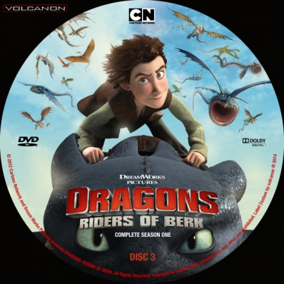 Dragons Riders of Berk - season 1;  disc 3