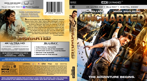 Uncharted Blu ray DVD Digital Copy 57 OFF