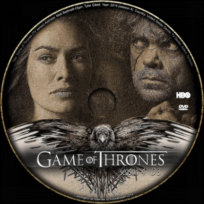 Covercity Dvd Covers Labels Game Of Thrones Season 4 Disc 3