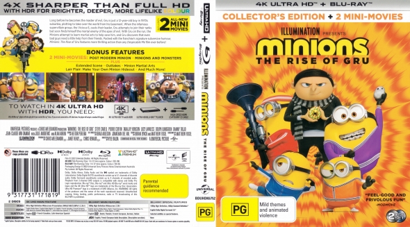 CoverCity - DVD Covers & Labels - Minions: The Rise Of Gru 4K