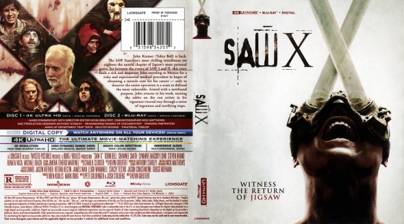 DVD Cover Saw X (2023), BLU-RAY Cover Saw X (2023), Cover Saw