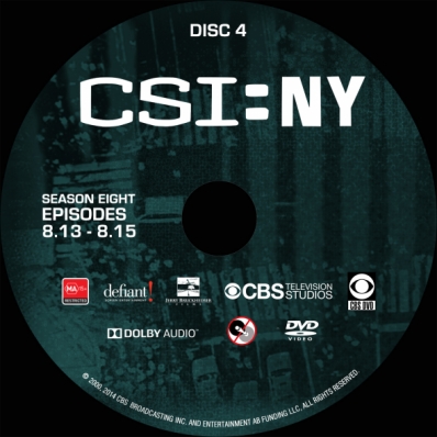 CSi: NY - Season 8; disc 4