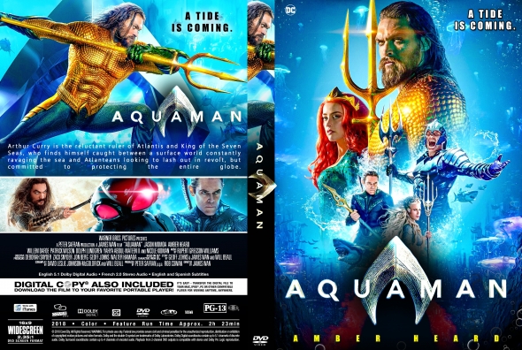 Jaquette DVD de Aquaman custom - Cinéma Passion