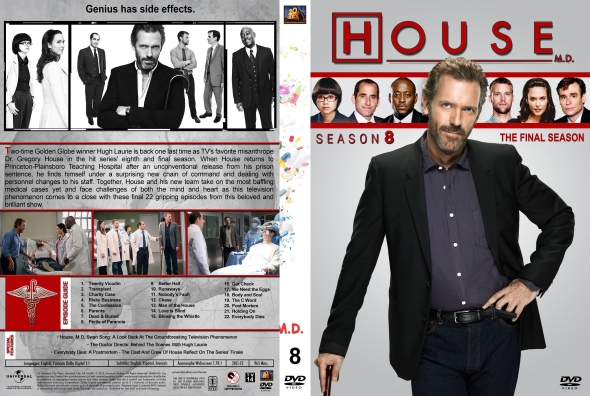 CoverCity - DVD Covers & Labels - House M.D. - Season 8 (spanning spine)