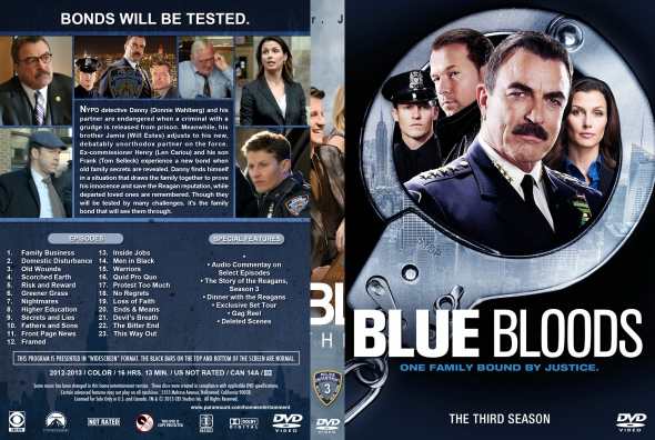 Blue Bloods - Season 3 (spanning spine)