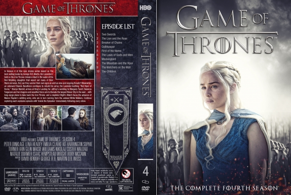 game of thrones season 4 dvd cover art