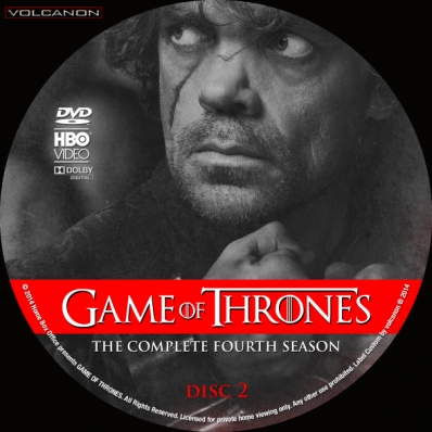 game of thrones season 4 dvd cover art