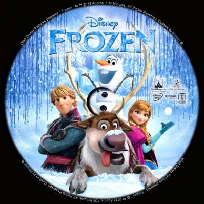 frozen dvd label