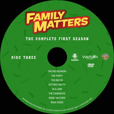 Family Matters - Season 1; disc 3