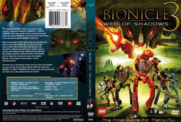 CoverCity - DVD Covers & Labels - Bionicle 3: Web of Shadows