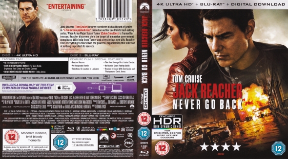 Jack Reacher: Never Go back 4K