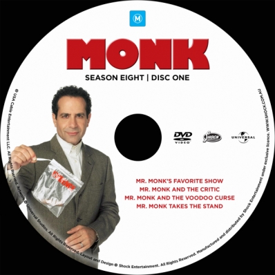 Monk - Season 8; disc 1