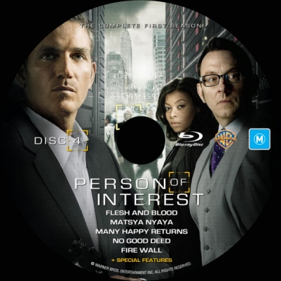 Person Of Interest - Season 1; disc 4