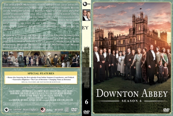 CoverCity - DVD Covers & Labels - Downton Abbey - Season 6 (spanning spine)