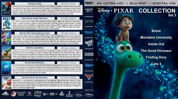 Disney - Pixar Collection - Set 3 (4K)