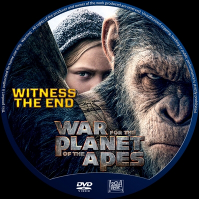 CoverCity - DVD Covers & Labels - War for the Planet of the Apes